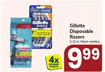 Jewel-Osco Gillette Disposable Razors offer