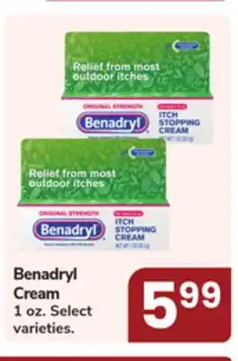 Jewel-Osco Benadryl Cream offer