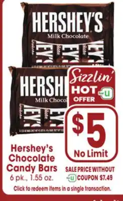 Jewel-Osco Hershey's Chocolate Candy Bars offer