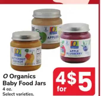 Jewel-Osco O Organics Baby Food Jars offer