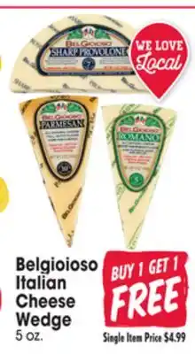 Jewel-Osco Belgioioso Italian Cheese Wedge offer