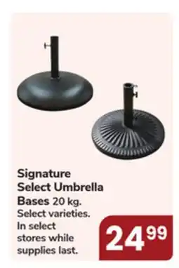 Jewel-Osco Signature Select Umbrella Bases offer