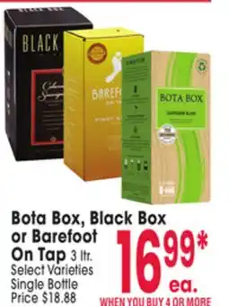 Jewel-Osco Bota Box, Black Box or Barefoot On Tap offer