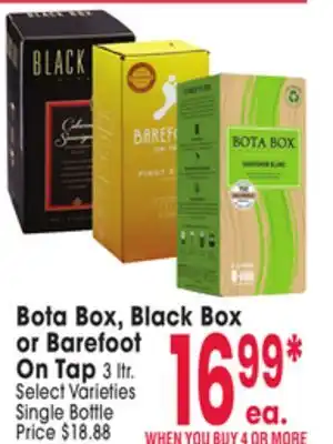 Jewel-Osco Bota Box, Black Box or Barefoot On Tap offer