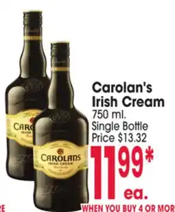 Jewel-Osco Carolan's Irish Cream offer