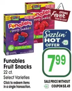 Jewel-Osco Funables Fruit Snacks offer