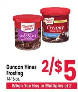 Jewel-Osco Duncan Hines Frosting offer