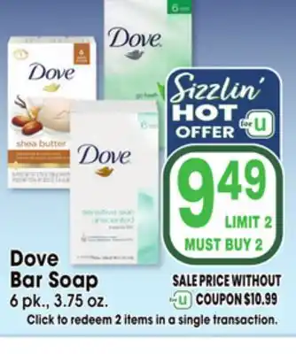 Jewel-Osco Dove Bar Soap offer