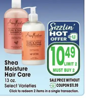 Jewel-Osco Shea Moisture Hair Care offer