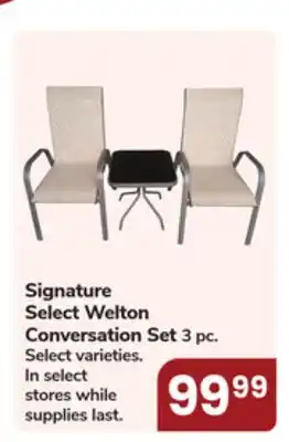 Jewel-Osco Signature Select Welton Conversation Set offer