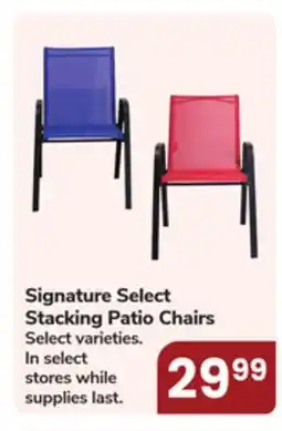 Jewel-Osco Signature Select Stacking Patio Chairs offer