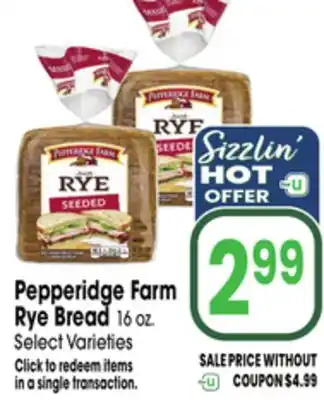 Jewel-Osco Pepperidge Farm Rye Bread offer