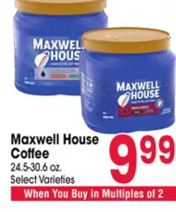 Jewel-Osco Maxwell House Coffee offer