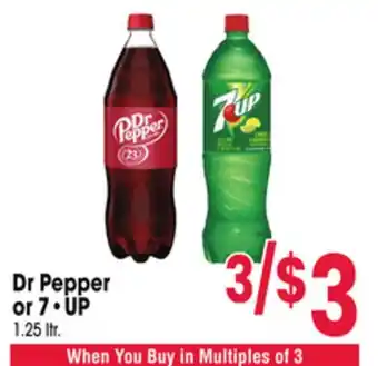 Jewel-Osco Dr Pepper or 7 • UP offer