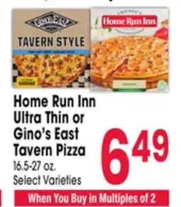 Jewel-Osco Home Run Inn Ultra Thin or Gino's East Tavern Pizza offer