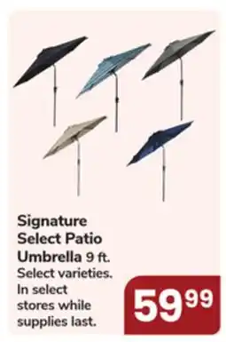 Jewel-Osco Signature Select Patio Umbrella 9 ft offer