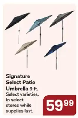 Jewel-Osco Signature Select Patio Umbrella 9 ft offer