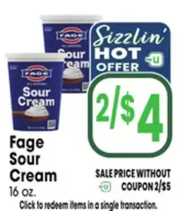 Jewel-Osco Fage Sour Cream offer