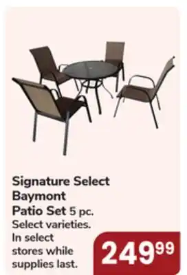 Jewel-Osco Signature Select Baymont Patio Set offer