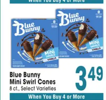 Jewel-Osco Blue Bunny Mini Swirl Cones offer