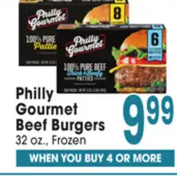 Jewel-Osco Philly Gourmet Beef Burgers offer