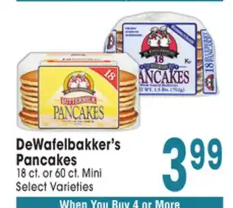 Jewel-Osco DeWafelbakker's Pancakes offer