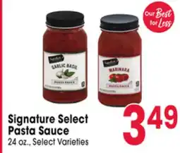 Jewel-Osco Signature Select Pasta Sauce offer