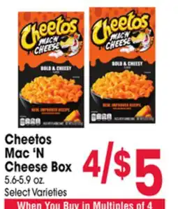 Jewel-Osco Cheetos Mac'N Cheese Box offer