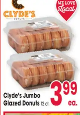 Jewel-Osco Clyde's Jumbo Glazed Donuts offer