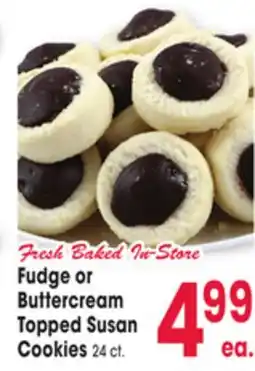 Jewel-Osco Fudge or Buttercream Topped Susan Cookies offer