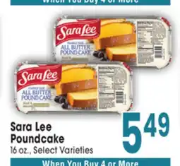 Jewel-Osco Sara Lee Poundcake offer