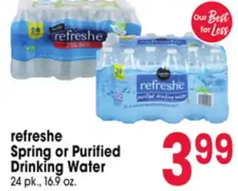 Jewel-Osco refreshe Spring or Purified Drinking Water offer