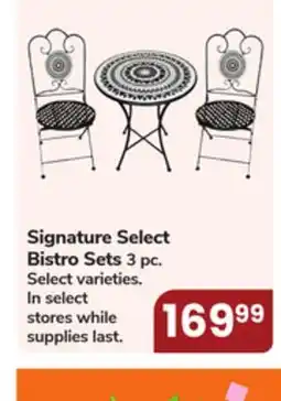 Jewel-Osco Signature Select Bistro Sets offer