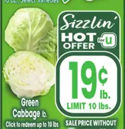 Jewel-Osco Green Cabbage offer