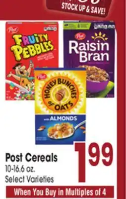 Jewel-Osco Post Cereals offer