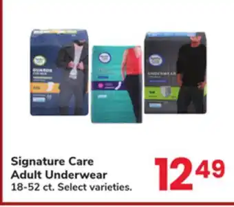 Jewel-Osco Signature Care Adult Underwear offer