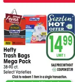 Jewel-Osco Hefty Trash Bags Mega Pack offer