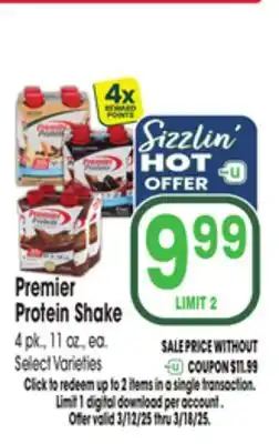 Jewel-Osco Premier Protein Shake offer