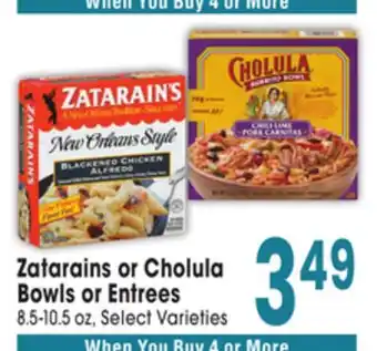 Jewel-Osco Zatarains or Cholula Bowls or Entrees offer