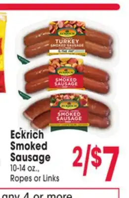 Jewel-Osco Eckrich Smoked Smoked Sausage offer