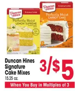 Jewel-Osco Duncan Hines Signature Cake Mixes offer