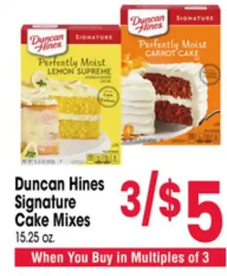 Jewel-Osco Duncan Hines Signature Cake Mixes offer