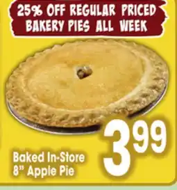 Jewel-Osco Baked In-Store 8 Apple Pie offer