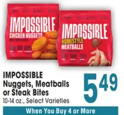 Jewel-Osco IMPOSSIBLE Nuggets, Meatballs or Steak Bites offer