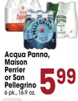 Jewel-Osco Acqua Panna, Maison Perrier or San Pellegrino offer