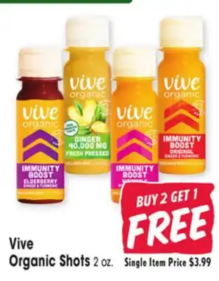 Jewel-Osco Vive Organic Shots offer