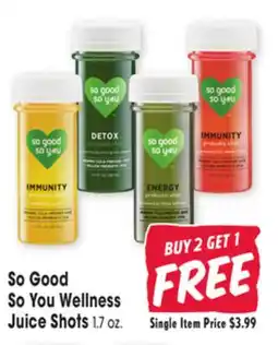 Jewel-Osco So You Wellness Juice Shots offer