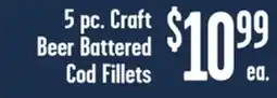 Jewel-Osco 5 pc. Craft Beer Battered Cod Fillets offer