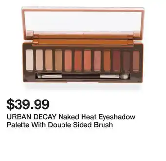 Marshalls URBAN DECAY Naked Heat Eyeshadow Palette With Double Sided Brush offer