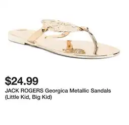 Marshalls JACK ROGERS Georgica Metallic Sandals (Little Kid, Big Kid) offer